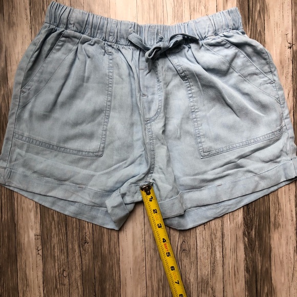 ☀️Chambray shorts with drawstring - Picture 2 of 6